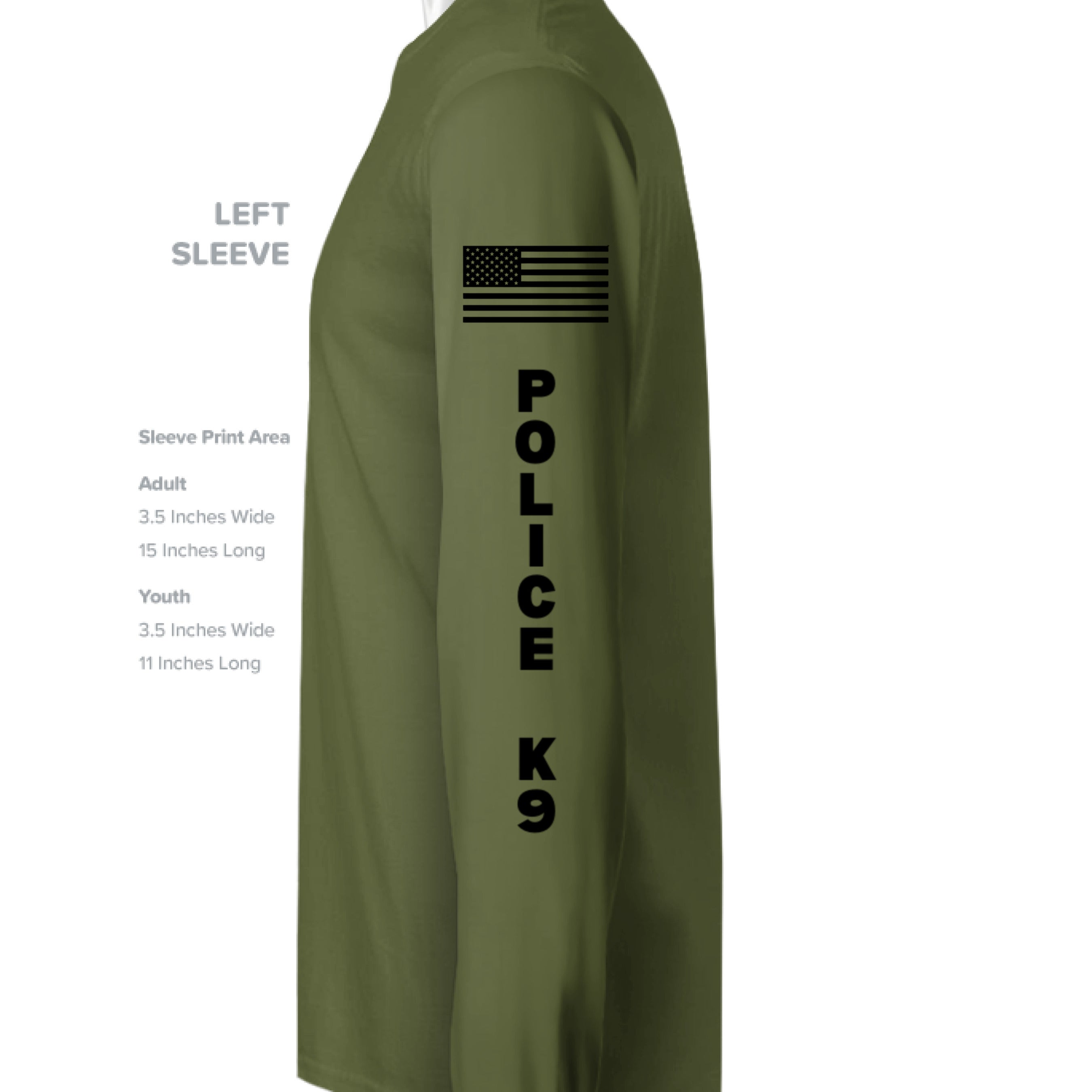 MILITARY GREEN - SLEEVE_LEFT