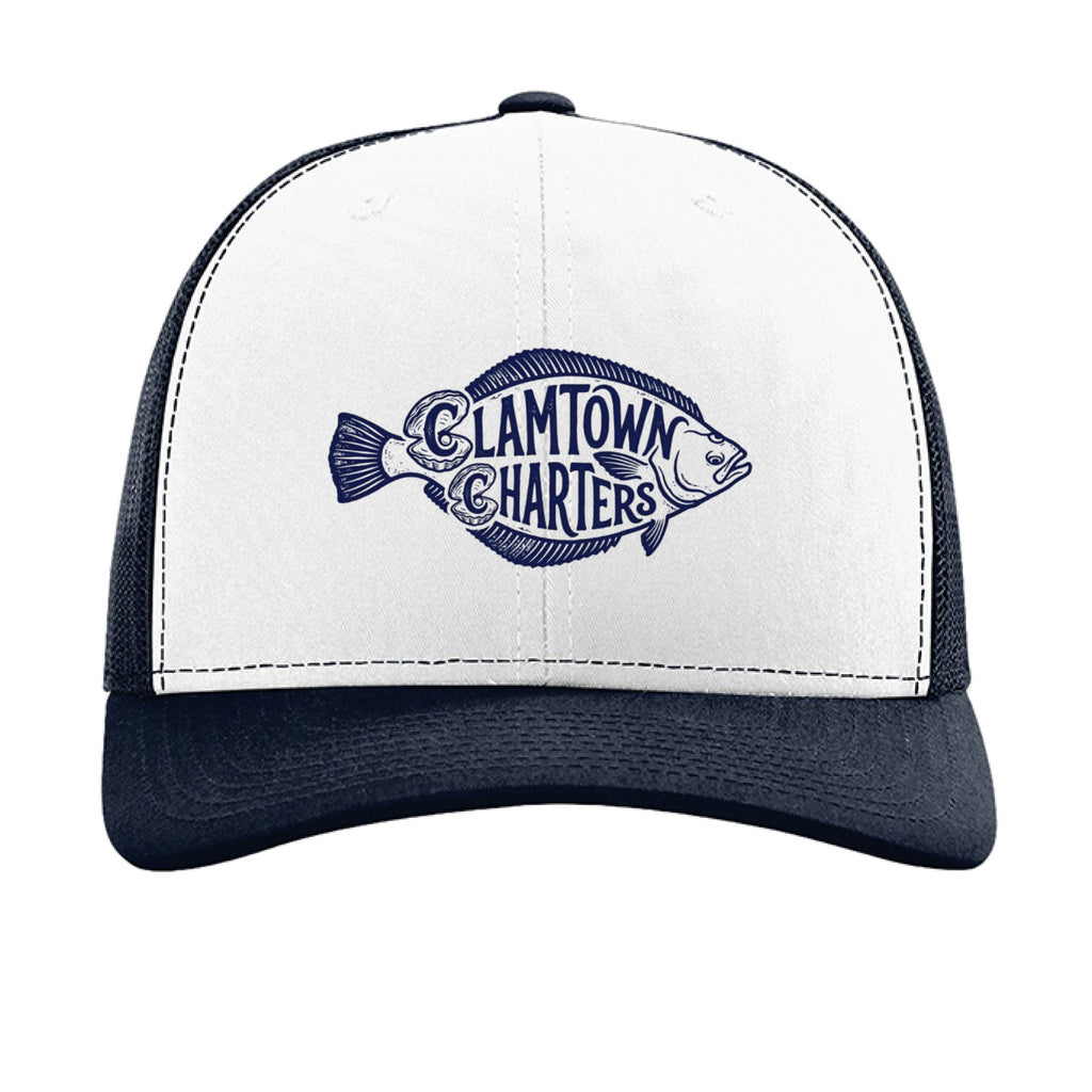 White/ Navy - FRONT