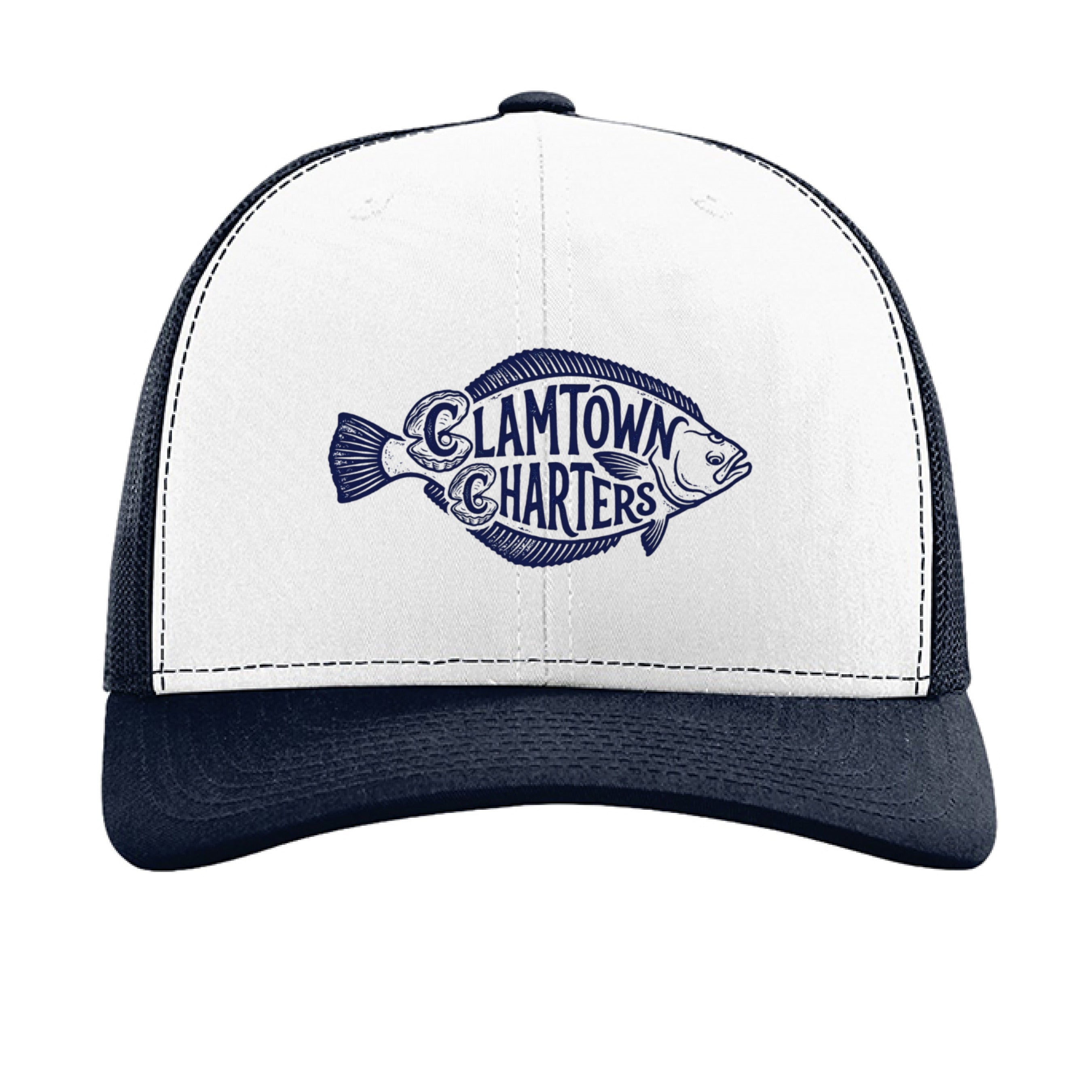 White/ Navy - FRONT