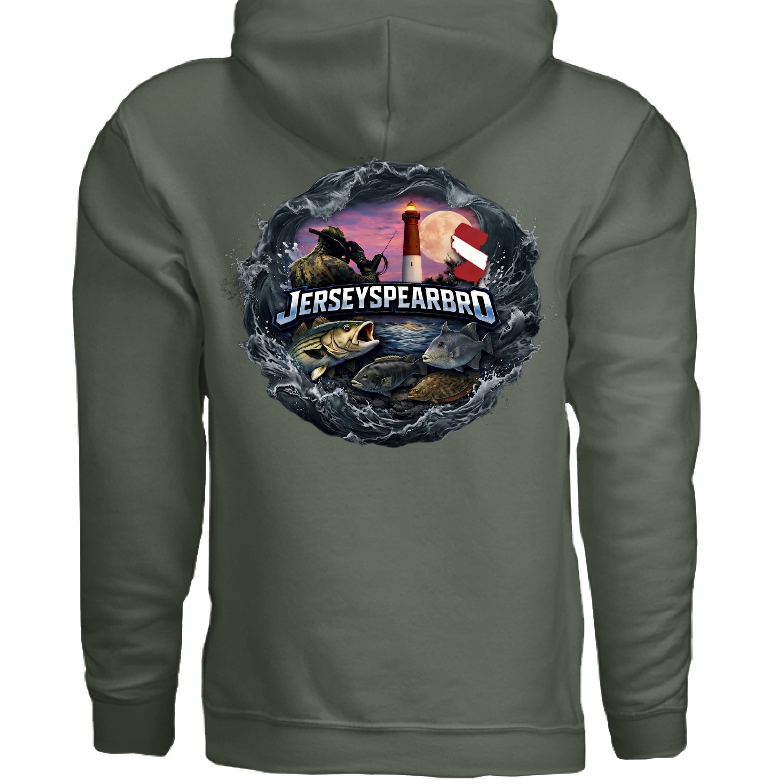 MILITARY GREEN - BACK
