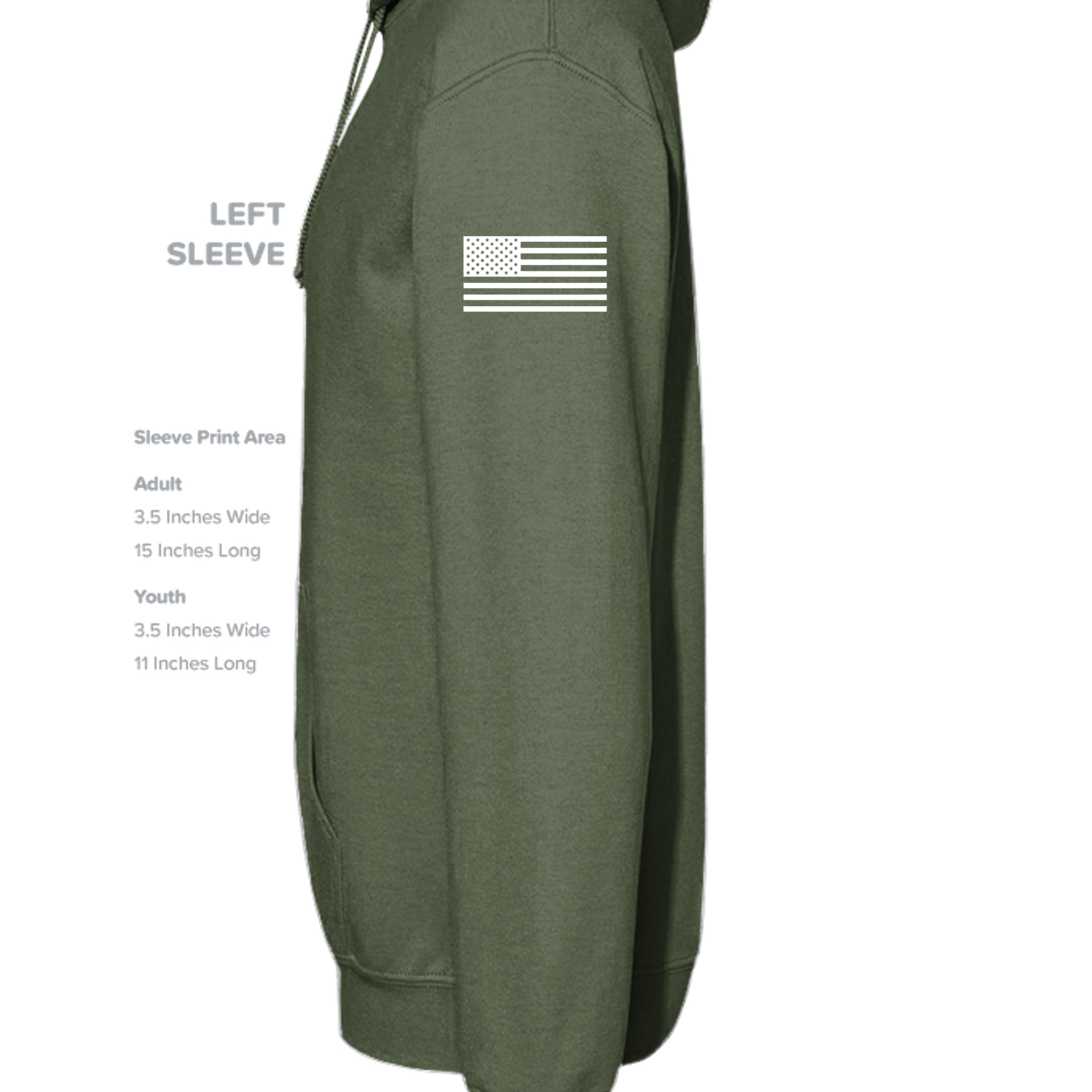 MILITARY GREEN - G185 - SLEEVE_LEFT