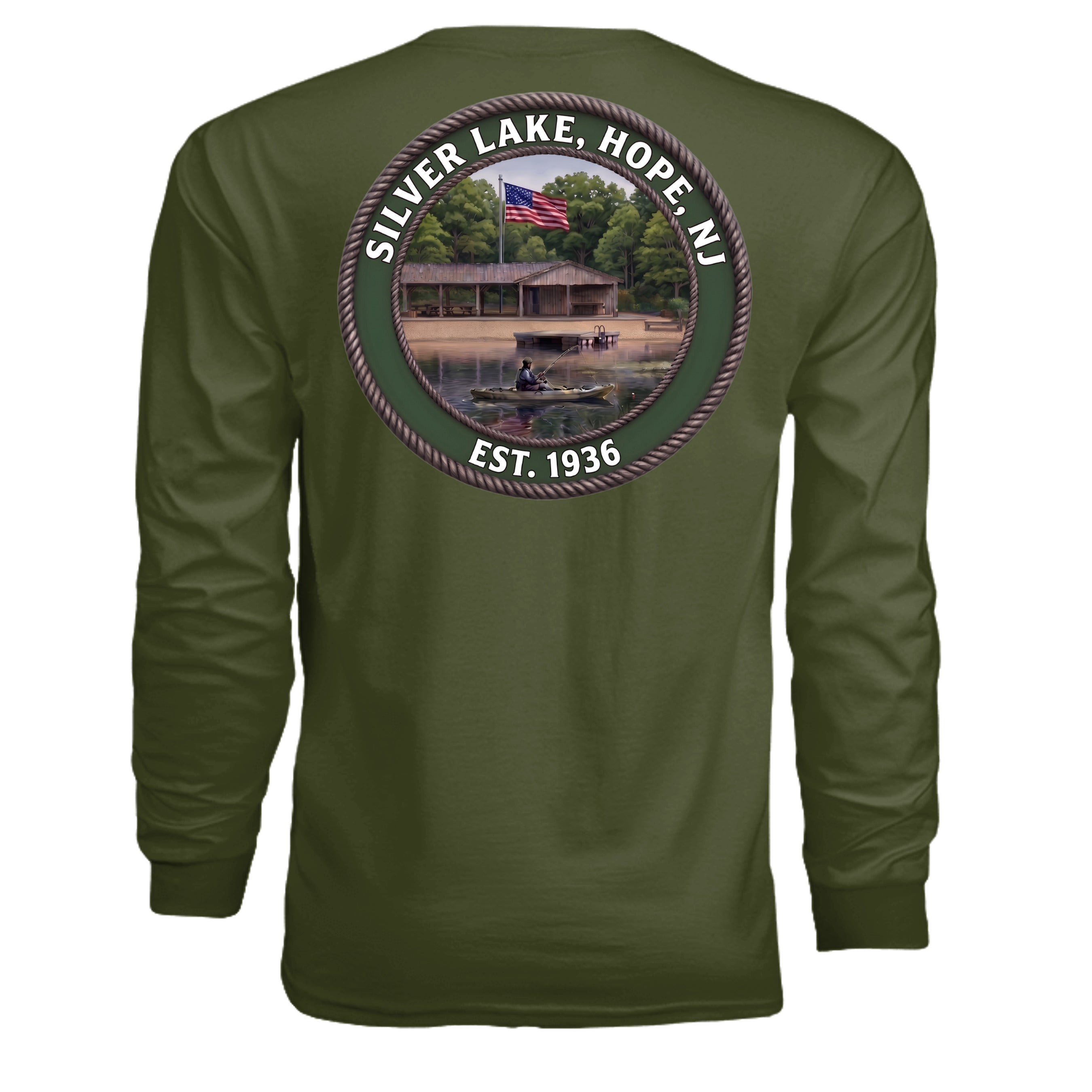MILITARY GREEN - G240 - BACK