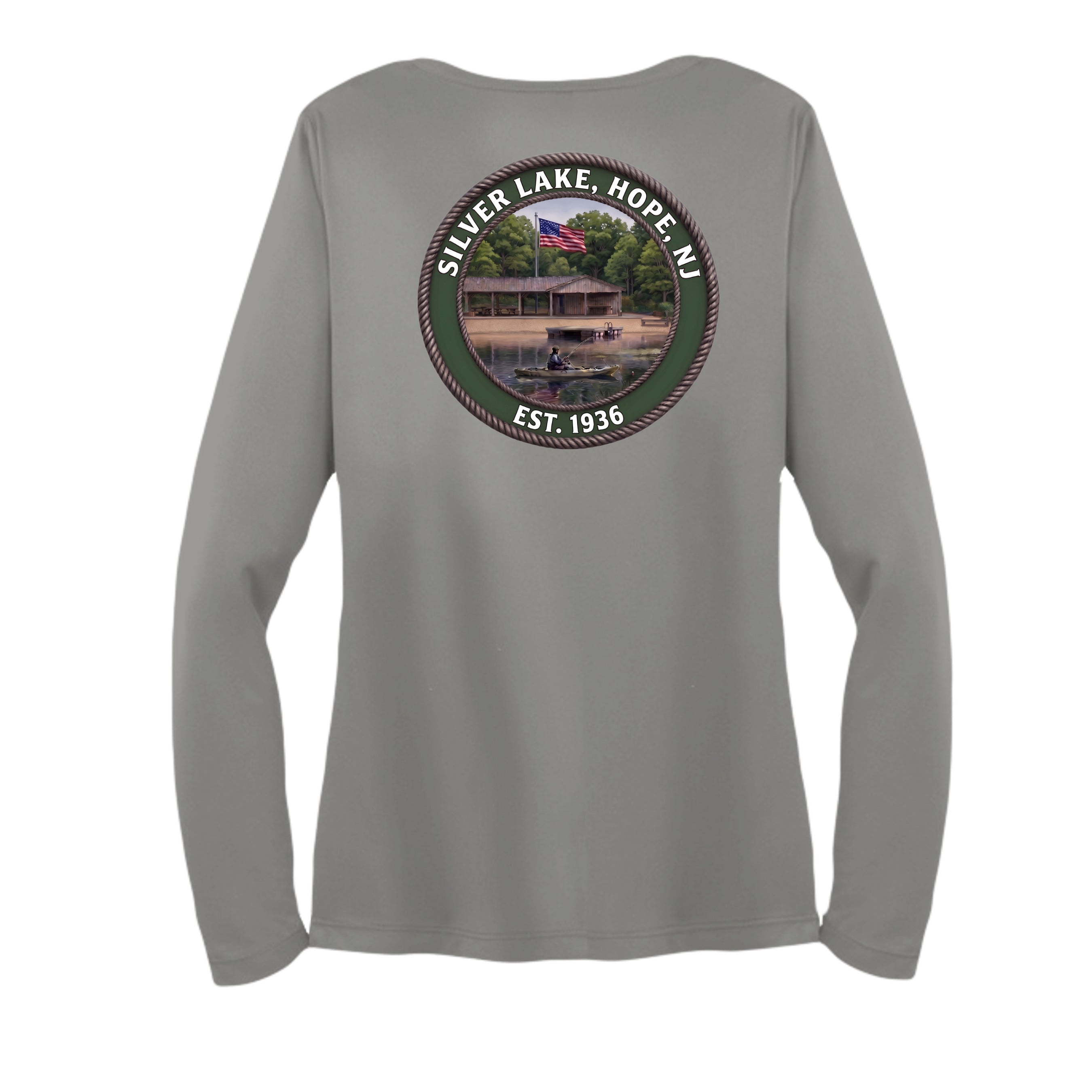 Grey Concrete Heather - LST353LS - BACK