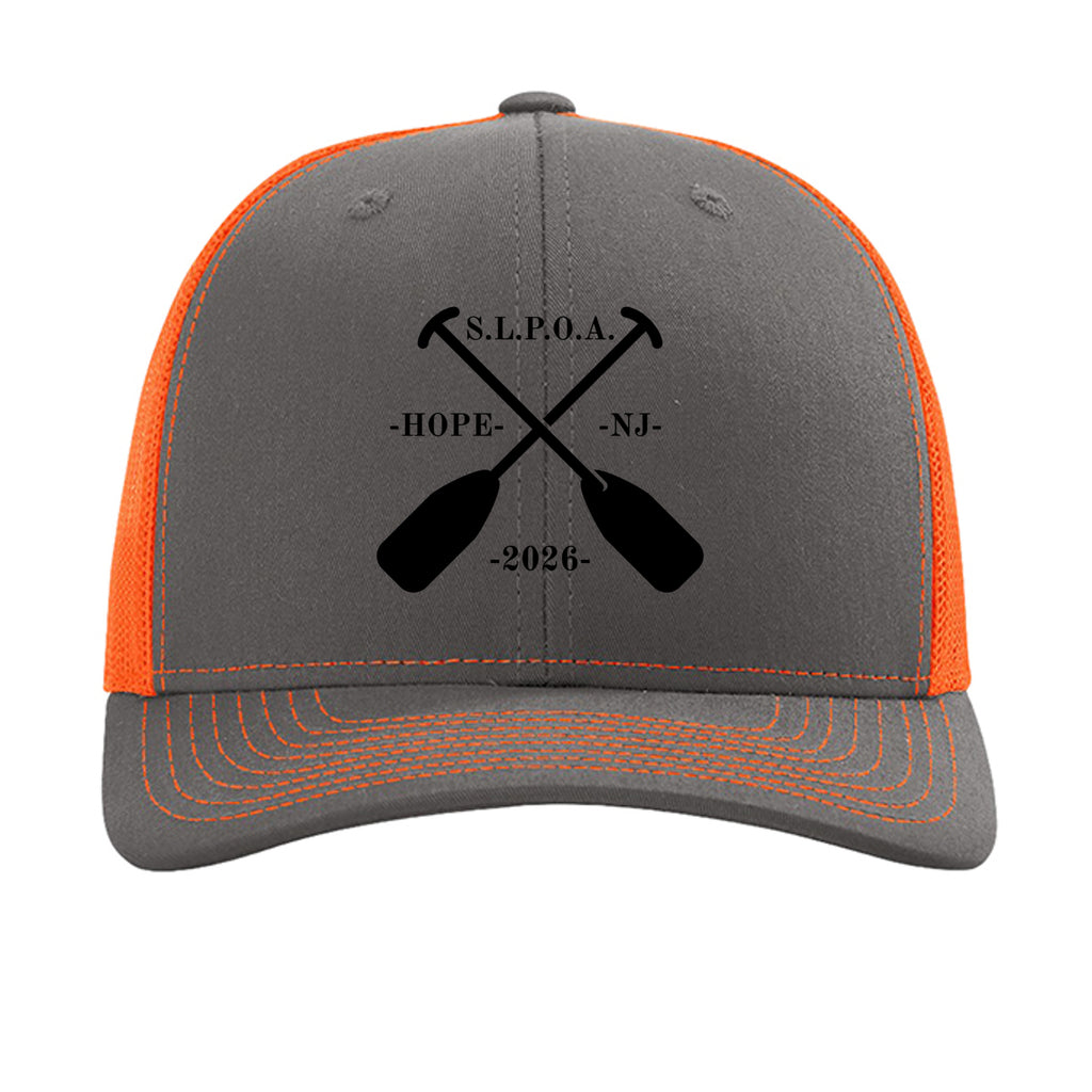 Charcoal/ Neon Orange - 112 - FRONT