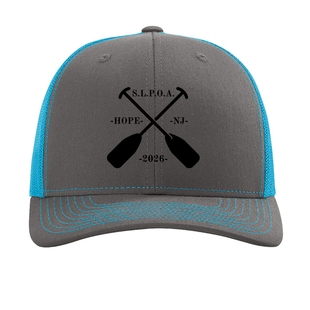 Charcoal/ Neon Blue - 112 - FRONT