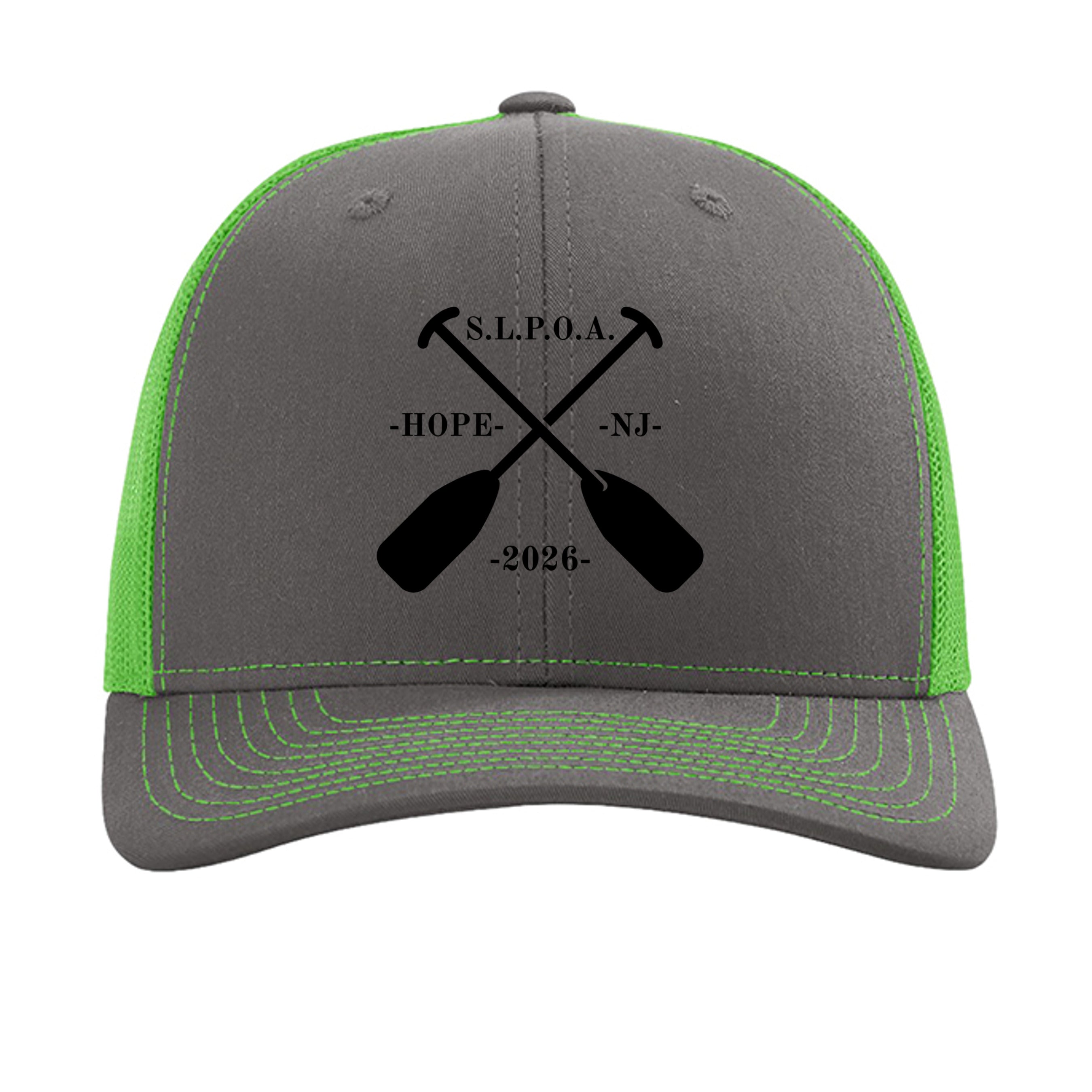Charcoal/ Neon Green - 112 - FRONT