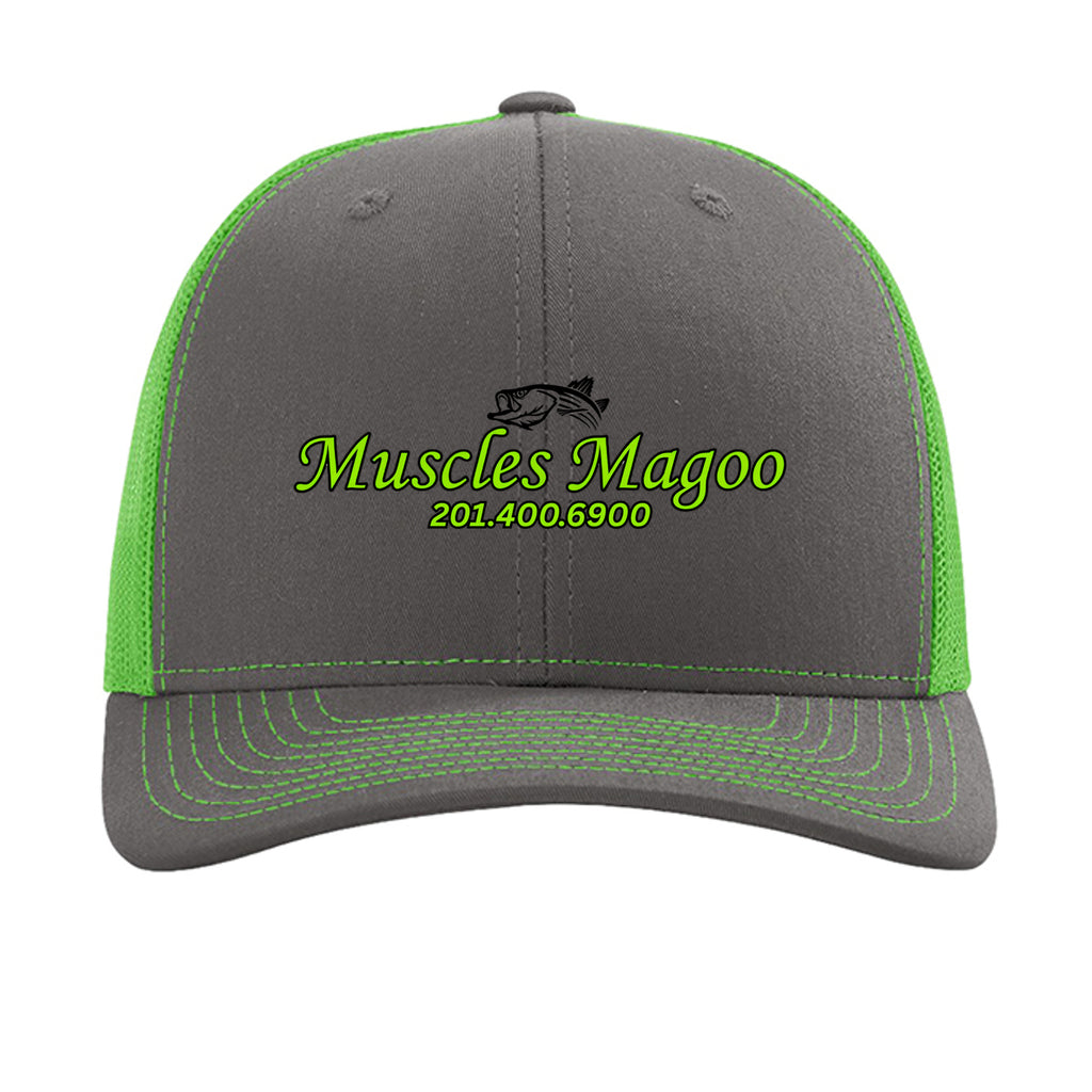 Charcoal/ Neon Green - 112 - FRONT